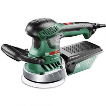 Bosch PEX 400 AE - Lijadora excéntrica, diámetro 125 mm, 350 W, color negro y verde