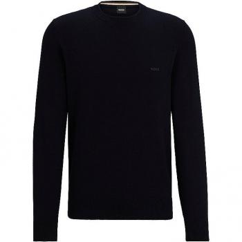 BOSS Regular Fit Men's Sweater in Dark Blue - Size S