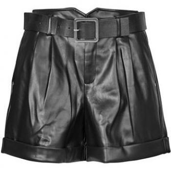Shorts de mujer SHINGRA en negro de Morgan, estilo regular fit y material sintético