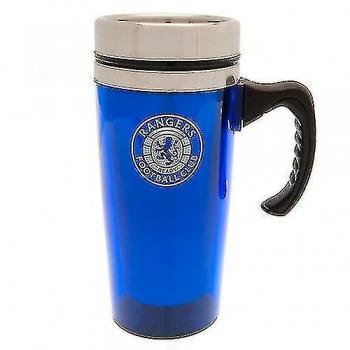 Taza de viaje Rangers FC con escudo, color azul/plata, tamaño único