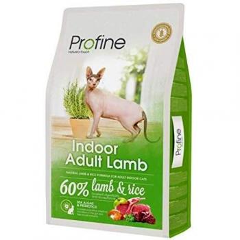 Profine Alimento Seco para Gatos Adultos de Interior con Cordero, 2 Kg