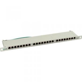 Panel de Conexiones Cat. 6, 24 Puertos, 19, Beige, 0.5U