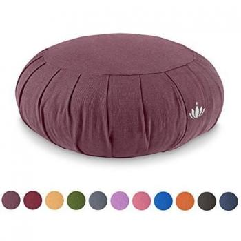 Lotuscrafts Zen Zafu Meditation Cushion - 15cm Seat Height - GOTS Certified