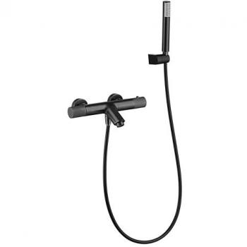 Grifo de baño/ducha termostático IMEX BTD038-4BGM Line Black Gun Metal Metal