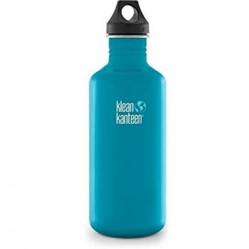 Klean Kanteen Edelstahlflasche Flasche Classic Loop Cap - Frasco, color azul, talla 1.182 Liter