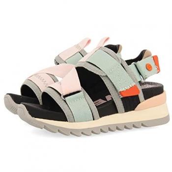 Gioseppo Sandalias Deportivas Bundall Negras para Niñas, Ajustables y Cómodas, Talla 28 EU