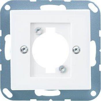 JUNG A568BFWW XLR Socket Cover (Impact-Resistant Thermoplastic, Alpine White)