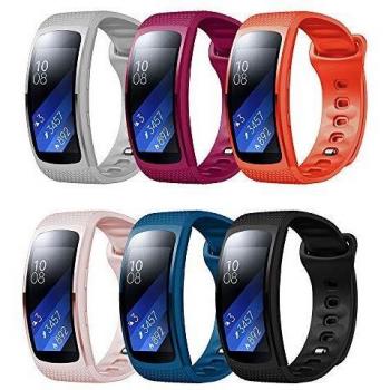 TOPsic Correa Gear Fit 2 Pro/Fit 2 Correa, Reemplazo de Banda de Silicona Suave Deportiva Pulsera de Repuesto para Samsung Gear Fit 2 Pro SM-R365 and Gear Fit 2 SM-R360 Banda