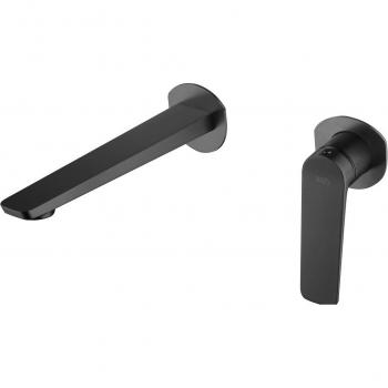 Grifo monomando empotrado de lavabo Delos Imex, acabado black gun metal