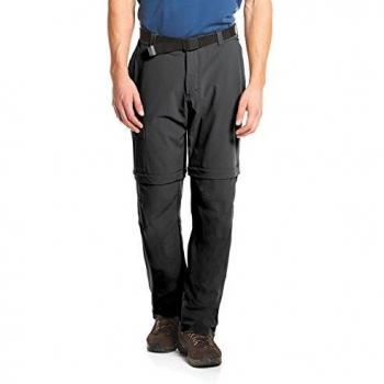 Men's Convertible Hiking Pants MAIER SPORTS Tajo - Black, Size 50