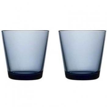 Iittala Kartio - Glas - 21 cl - Regenblau - 2er-Set
