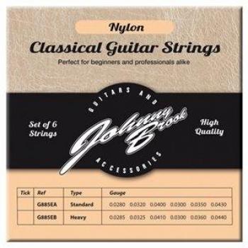 JOHNNY BROOK 6 juego de cuerdas para guitarra clásica de nailon de alta calidad
