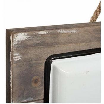 Placa Citación - Madera y Cerámica - Blanca - 40x30 cm - 5 cm de Grosor - Modelo 1