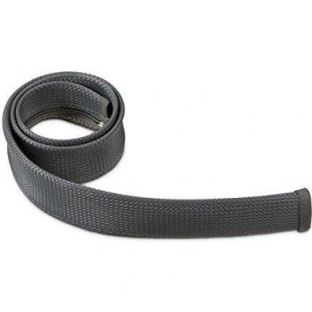 Relaxdays, Gris, Organizador Cables con Cremallera para Escritorio y salón, Nailon, 1 m x diametro 30 mm