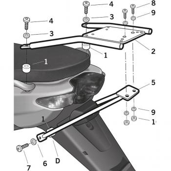 Portaequipajes Shad Yamaha Neos 50 SA34 – 2 del SA40 4 sa45 SA46