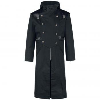 Vintage Goth Abrigo Gótico Hombre Walker Abrigo Negro XL