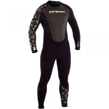 Typhoon Traje de Neopreno Storm 5/4 / 3MM GBS Negro Gold Print - T-Flex, núcleo de Neopreno Extremadamente Flexible con Mayor Durabilidad