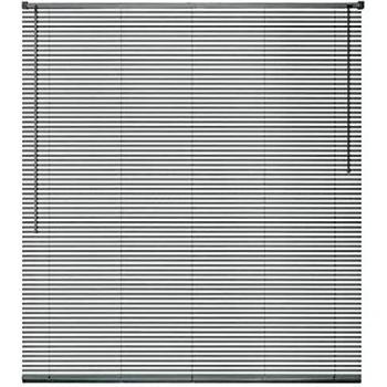 vidaXL Persiana aluminio 80x160 cm plateada