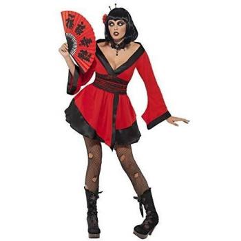 Smiffy's - Disfraz de geisha gótica adultos, talla L