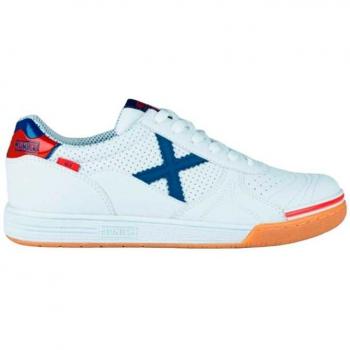 Zapatillas de fútbol sala Munich G-3 Profit 405 para hombre en color blanco.