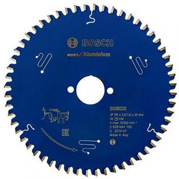 Disco de Sierra Circular Bosch Expert para Aluminio 184x30mm, 56 Dientes, Corte Suave y Silencioso