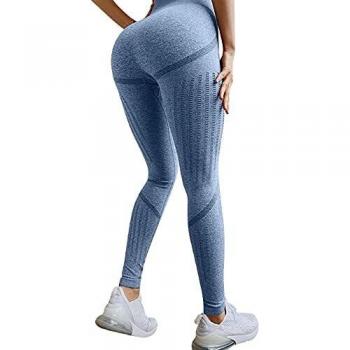Voqeen Pantalones de Adelgazantes Mujer Leggins Reductores Adelgazantes Leggings de Yoga Tie-Dye Anticeluliticos Cintura Alta Mallas Fitness Push Up para Deporte Mallas