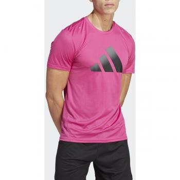 Camiseta adidas Run Icons 3 Bar Logo para hombre, ideal para actividades al aire libre