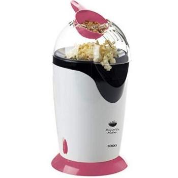 Sogo PAL-SS-11320-P Palomitero, 1200 W, Otro, Rosa y blanco