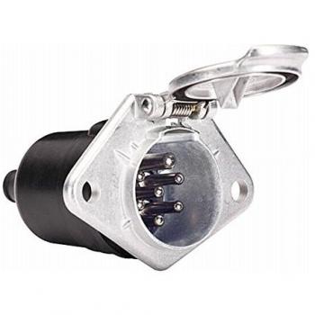 Toma de corriente HELLA 8JB 003 833-011 - 24V - Conector de 7 pines - Terminal plano de metal - DIN/ISO: 1185