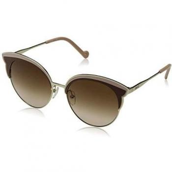 Liu Jo Women's LJ113S 717 55 Sunglasses, Shiny Gold