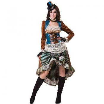 Disfraz de Steampunk para Mujer con Sombrero y Accesorios (3 Piezas) My Other Me