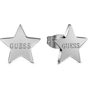 Guess Pendientes de botón Mujer chapado en plata - UBE28072