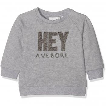 NAME IT Nitetarne Swe O-Neck M Nb, Sudadera para Bebés, Gris