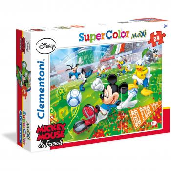 Puzzle 24 Maxi Piezas Mickey Mouse Fútbol Supercolor