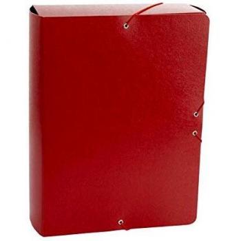 Carpeta Proyecto Gofrado Resistente con Gomas Elasticas Grosor 9cm Color Rojo