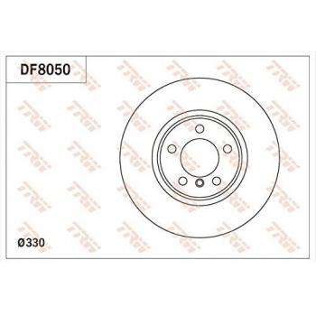 Disco de freno TRW DF8050, frente, ventilado, altamente carbonizado, 1 pieza