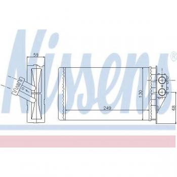 Radiador de calefacción NISSENS 72944 con características de alto rendimiento, diseño compacto, fácil instalación y compatibilidad con diversos modelos de vehículos