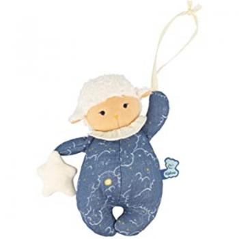 Peluche musical nómada Oveja despieta Kaloo JUK221004 - Juguete musical suave y tierno, diseñado para estimular los sentidos del bebé, con melodías relajantes que ayudan a calmar y dormir al niño