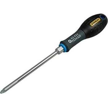 Stanley - FatMax FMHT0-62624 Destornillador FatMax PZ2 X 125mm con tuerca hexagonal para llave fija, Multicolor
