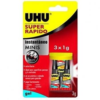 UHU 36527 - Pegamento, blister de 3 unidades