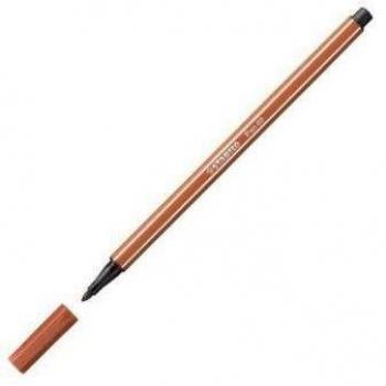 Rotulador Stabilo Pen 68 Color Siena Tostado Punta de 1 mm - Paquete de 10 Unidades