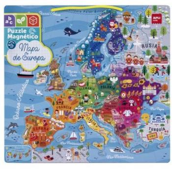 Puzzle Educativo Magnético Apli Europa 45 Piezas