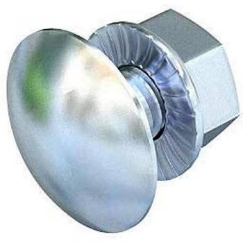 Tornillo de Cabeza Alomada M6x20mm con Tuerca Combinada, Acero Galvanizado, 100 Piezas - OBO Bettermann FRSB 6406203