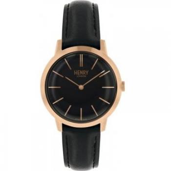 Reloj de Dama Henry London HL34-S0218 Analógico Cuarzo con Correa de Piel Auténtica 34 mm
