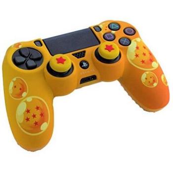 Pack Combo Dragon Ball Z para Mando Dualshock PS4: Carcasa Protectora, Grips y Pegatina