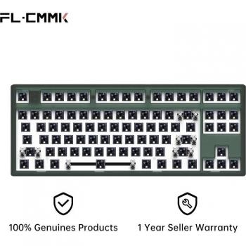 FL·ESPORTS MK870 RGB Wireless Mechanical Keyboard Kit - Bluetooth & 2.4G Hot Swap Customizable Full Key