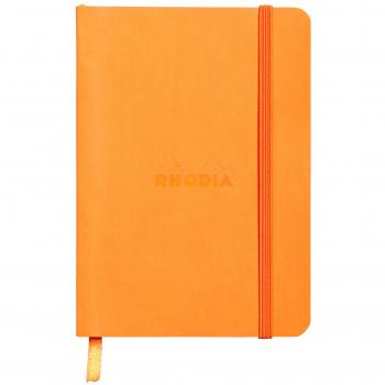 Cuaderno Rhodiarama A6 con cubierta blanda - Líneas horizontales - Naranja
