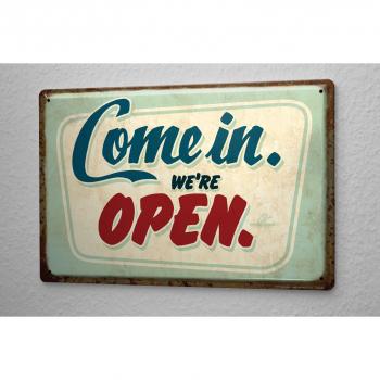 LEotiE SINCE 2004 Pit Hammann Refranes Cartel De Chapa Horario de Apertura Open Letrero De Metal 20X30 cm