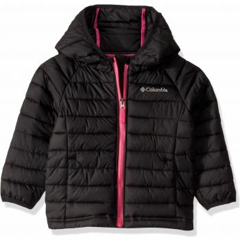 Columbia Powder Lite Chaqueta De Plumón con Capucha, Niñas, Negro
