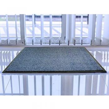 Floortex Doortex - Felpudo para interior con revestimiento antideslizante, Azul, 90 x 120 cm